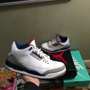Men’s air Jordan 3 True Blue size 12